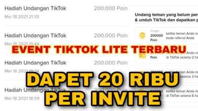 Cara Mendapatkan 20 Ribu Per Invite dari TikTok Lite