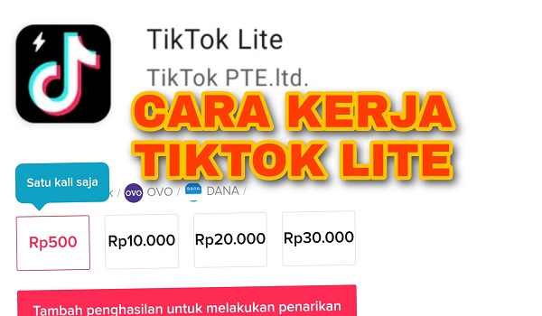 Cara Menggunakan Aplikasi TikTok Lite Terbaru