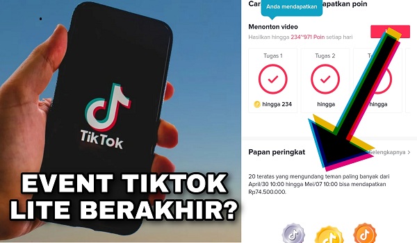 Kapan Event Aplikasi TikTok Lite Berakhir