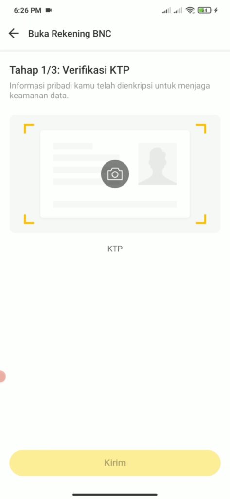 cara upload ktp di aplikasi neo+