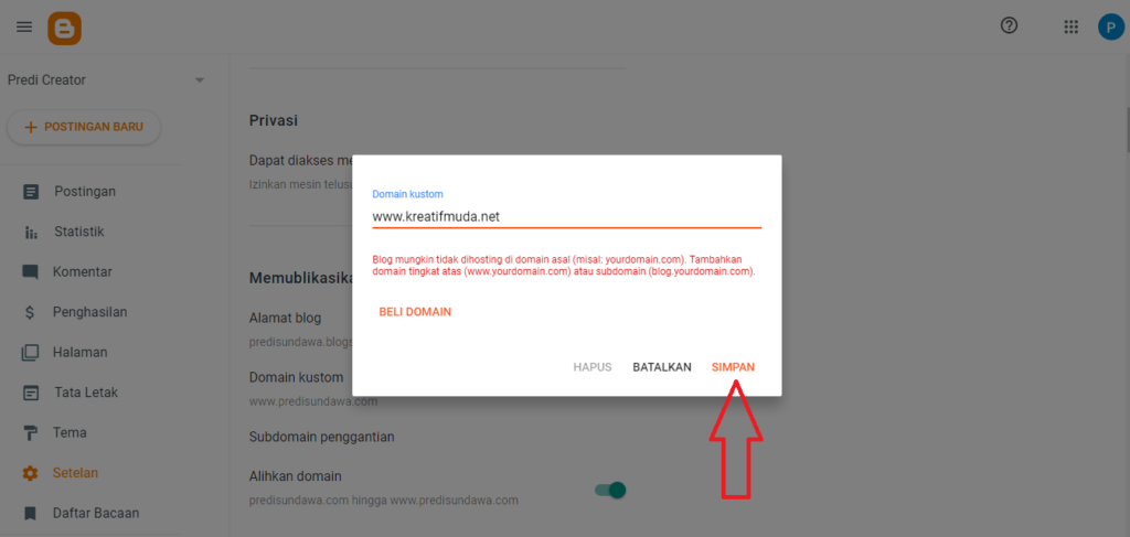 Cara Mengganti Alamat Blog dengan Domain Kustom dari NameCheap