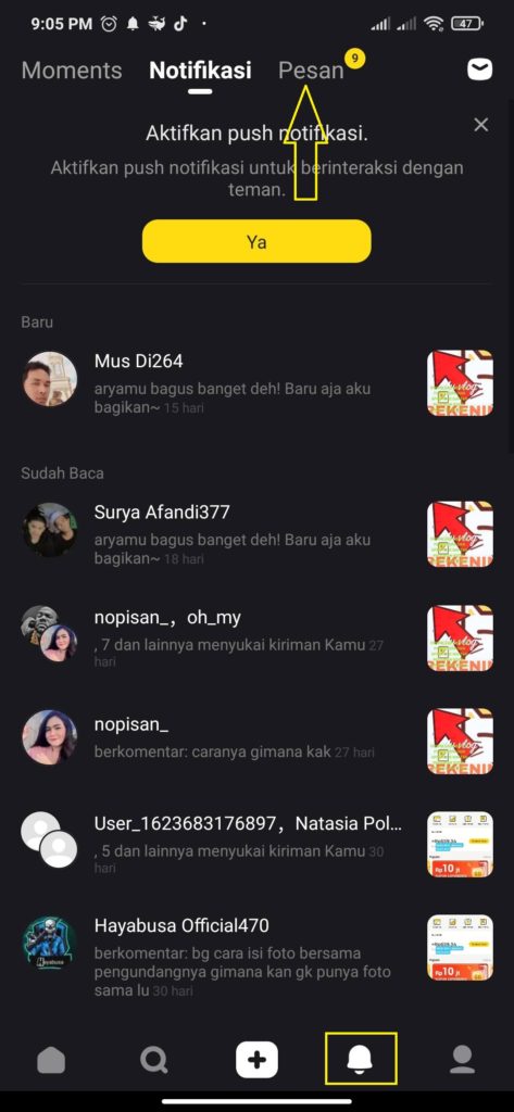 cara mengecek pusat bantuan snack video