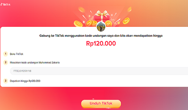 Cara Mendapatkan Uang 120 Ribu dari TikTok