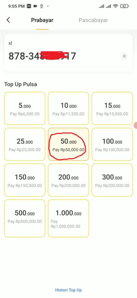 cara membeli pulsa langsung dari aplikasi neo+