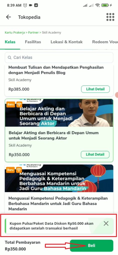 cara mendapatkan pulsa dari tokopedia pelatihan skill academy