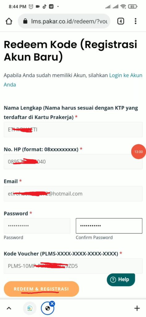 Cara Daftar dan Redeem Kelas di Situs Pakar