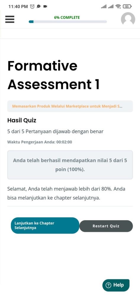 Cara Mengerjakan Pre Test, Kuis dan Post Test Kartu Prakerja Pakar