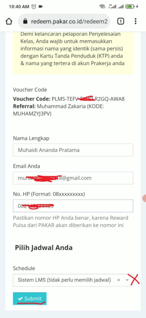 cara daftar dan redeem pelatihan prakerja