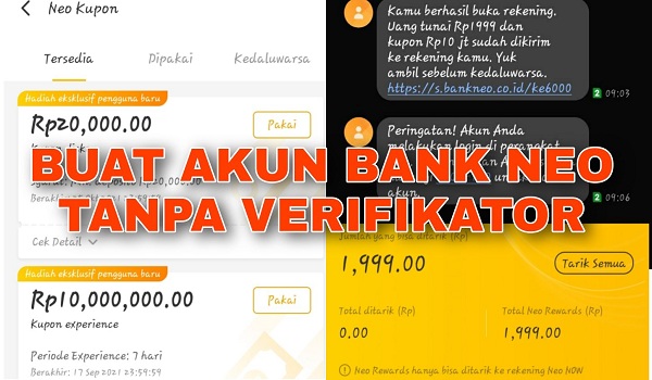 Cara Daftar di Aplikasi Neo+ Tanpa Foto dengan Verifikator