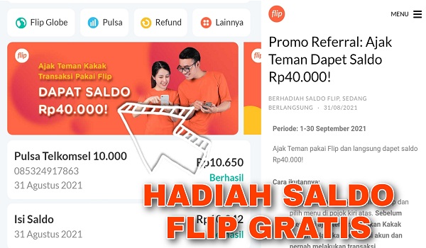 Cara Mendapatkan Saldo Flip Gratis Terbaru September 2021