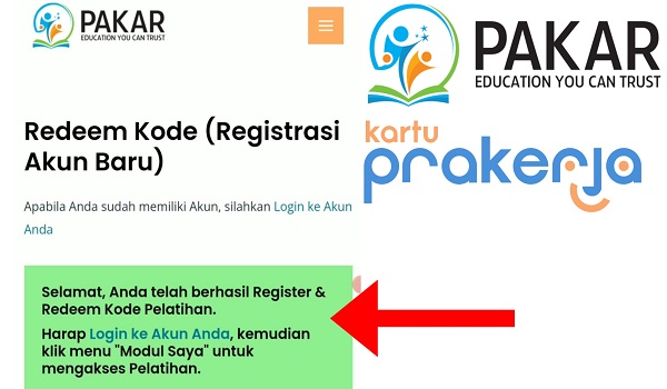 Cara Redeem Kode Voucher di Situs Pakar Prakerja