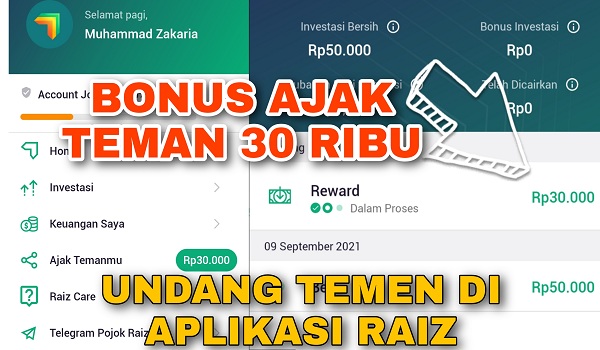 Cara Undang Teman di Aplikasi Raiz Terbaru