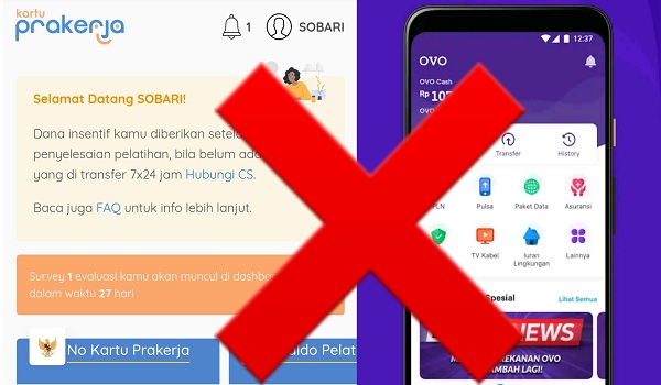 Kenapa Ovo Tidak Dapat digunakan Untuk Rekening Prakerja ?