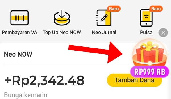 Cara Dapat 999 Ribu Tanpa Undang Teman di Neo+