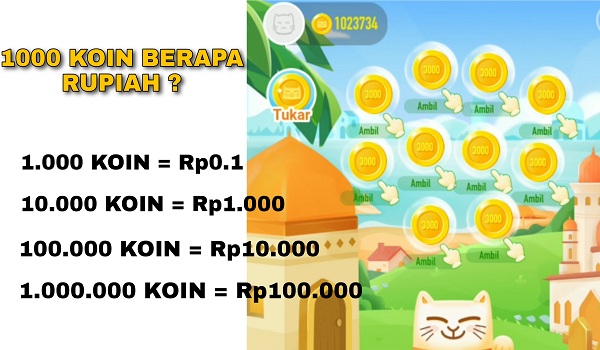 1000 Koin Dunia Neo di Neobank Berapa Rupiah