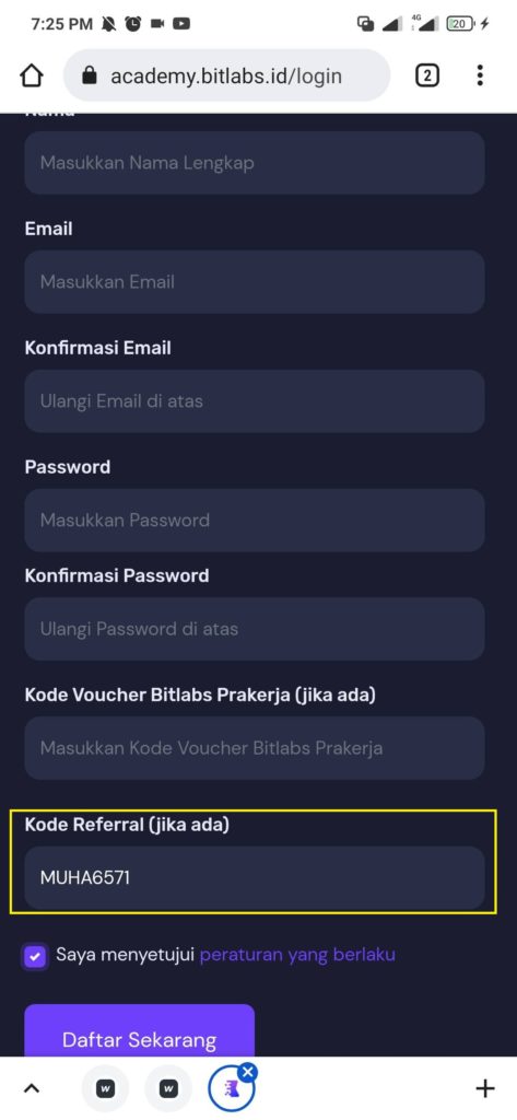 kode referral bitlabs