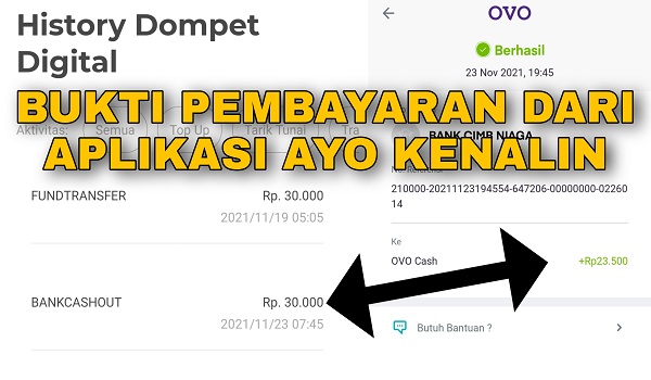 Bukti Pembayaran dari Aplikasi Ayo Kenalin Terbaru