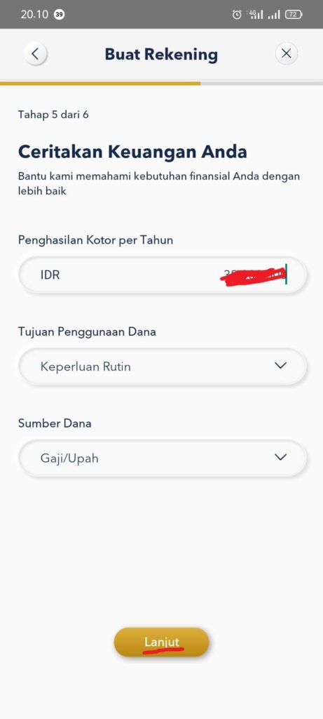 cara mengisi keuangan di motion banking