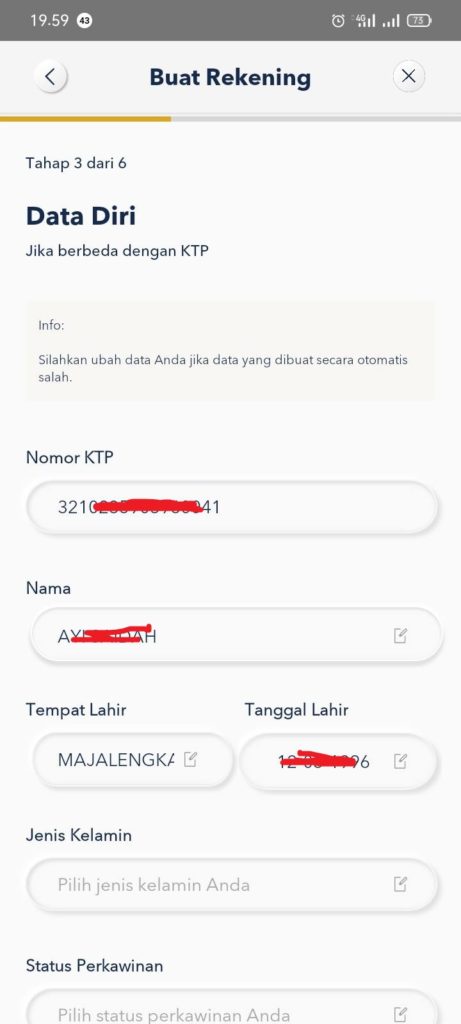 Cara Mengisi Pendaftaran di Aplikasi Motion Banking