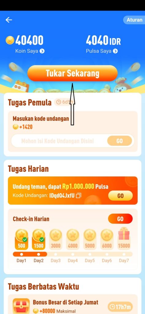 cara menukarkan koin shareit dengan pulsa