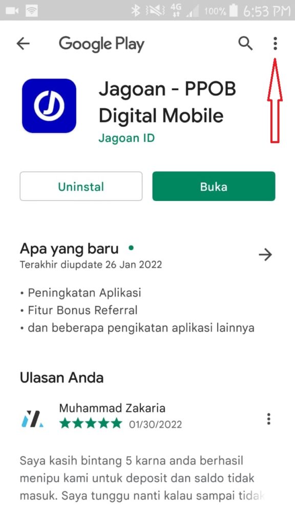 Cara Melaporkan Aplikasi Jagoan - Ppob Digital Mobile
