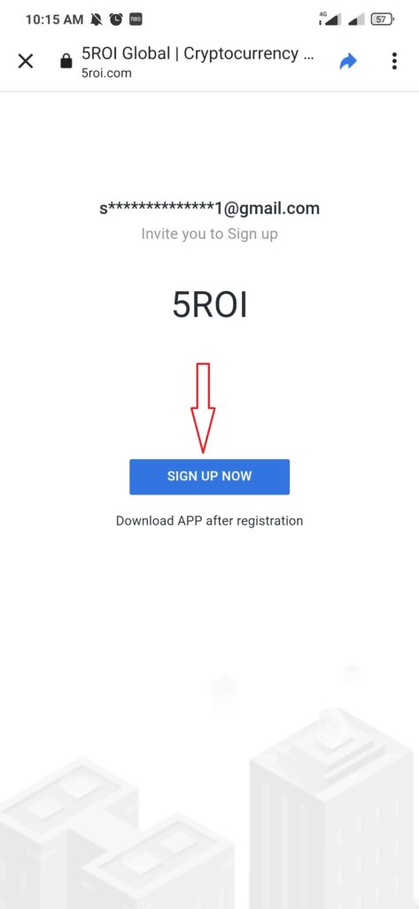 Cara Daftar di Aplikasi 5ROI Global dapat 39 Usdt