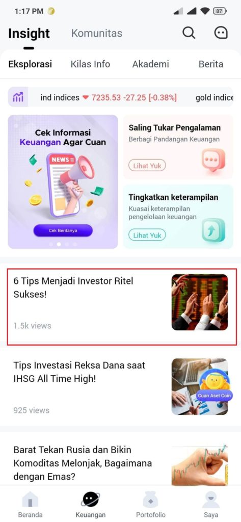 cara mengerjakan misi pada aplikasi oneaset