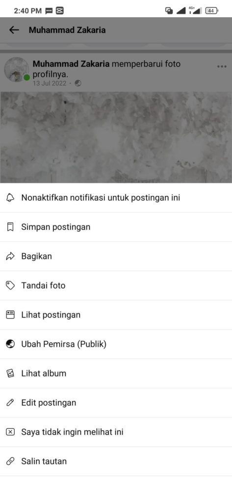 cara salin link postingan facebook untuk auto like facebook