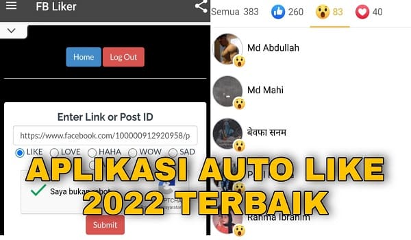 Cara Banyak Like Status Facebook dengan Aplikasi Auto Like 2022