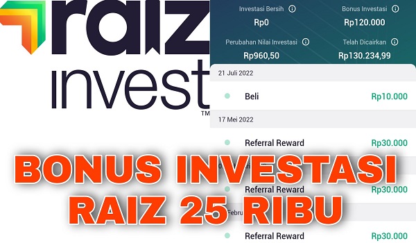 Cara Mendapatkan Uang 25 Ribu dari Aplikasi Raiz Terbaru 2022