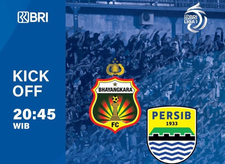 Link Live Streaming Gratis Bhayangkara FC Vs Persib BRI Liga 1