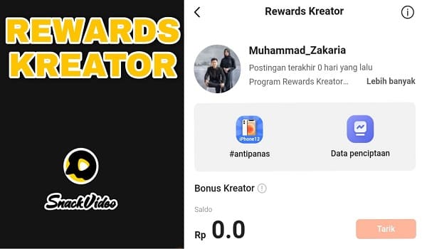 5 Cara Mendapatkan Rewards Kreator di Snack Video Terbaru 2022