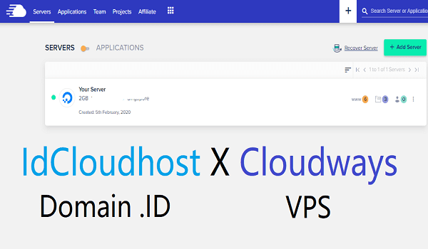Pengalaman Menggunakan Domain ID dengan Server VPS dari Cloudways