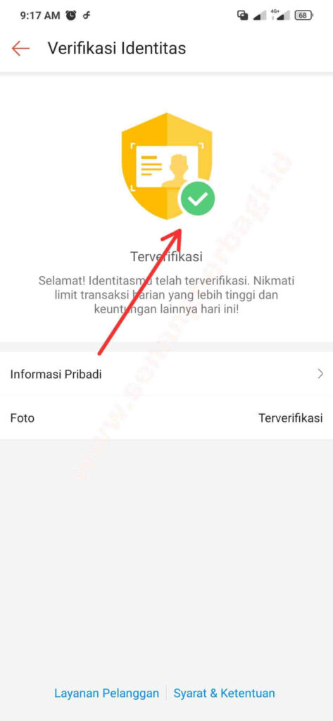 cara melakukan verifikasi kyc di aplikasi shopeepay