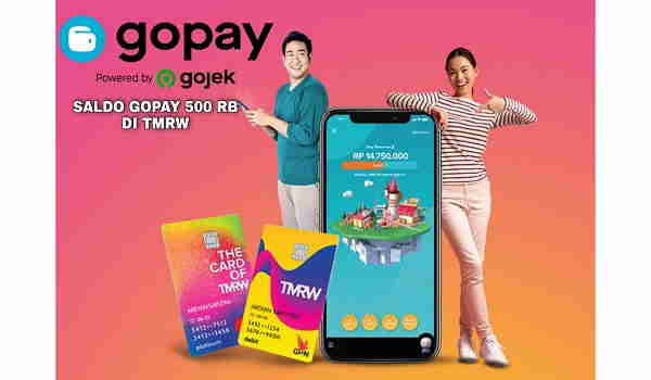 Cara Mendapatkan Saldo Gopay 500 Ribu di Aplikasi TMRW