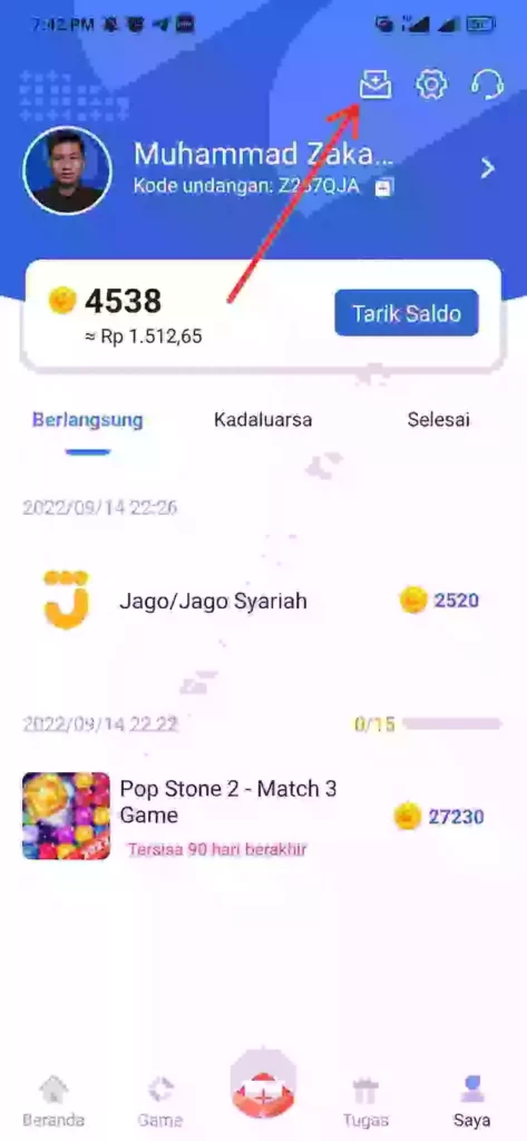 dimana memasukkan kode undangan dari Tap Coin