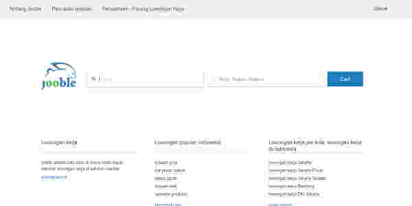 Situs lowongan kerja terbaik Jooble