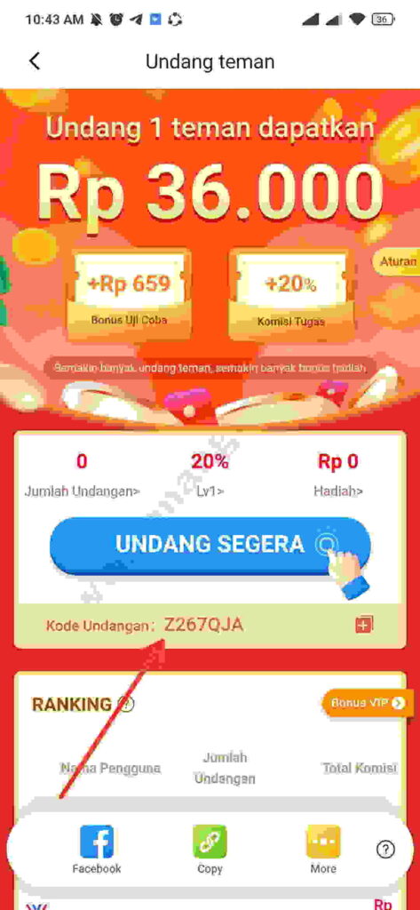 cara mengundang teman tap coin