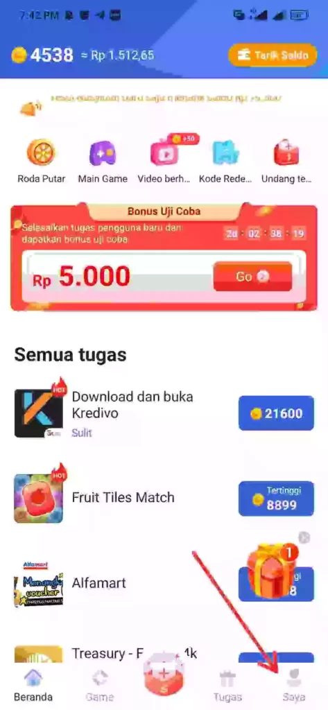 cara memasukkan kode undangan tap coin