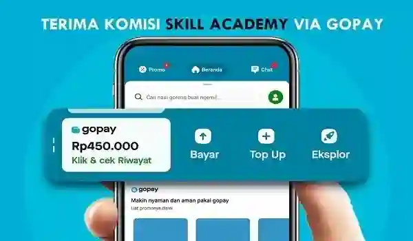 Cara Menarik Komisi Skill Academy ke Gopay