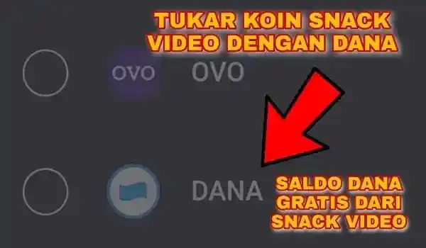 Cara Menukar Koin Snack Video dengan Saldo DANA