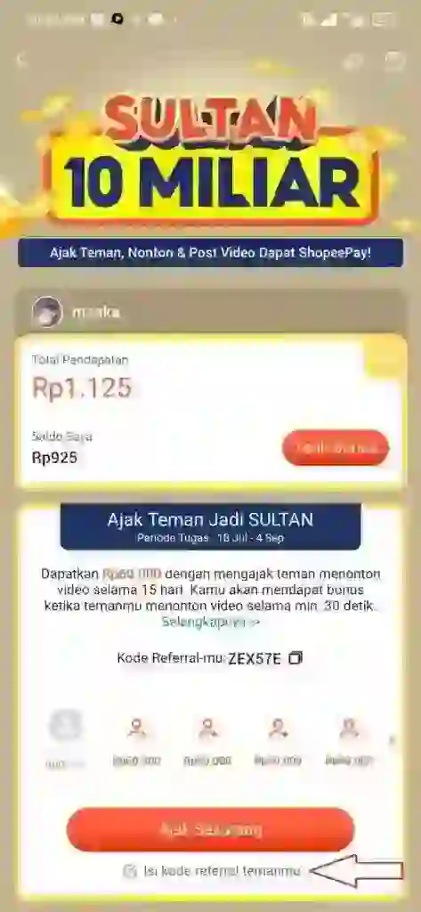 ajak tteman shopee