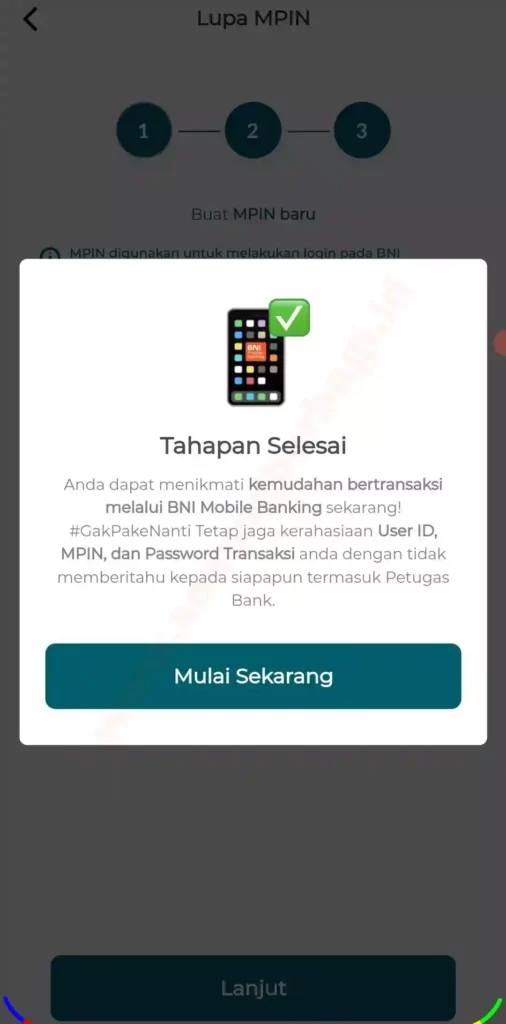 cara membuat mpin baru tanpa pulsa dan sms