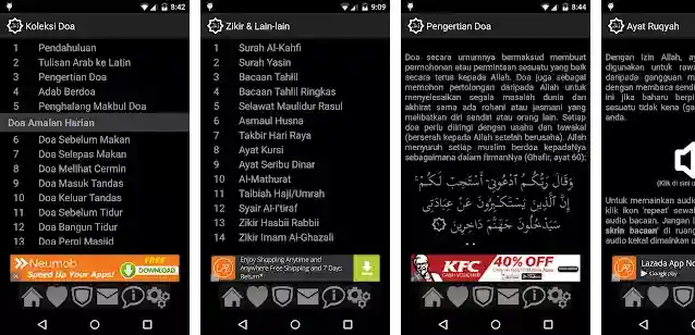 Aplikasi Android Doa dan Zikir