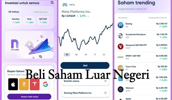 Cara Membeli Saham Amerika luar negeri