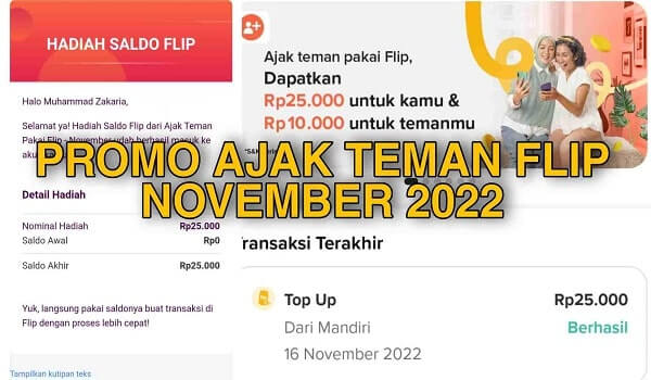 Cara Mengikuti Promo Ajak Teman Flip