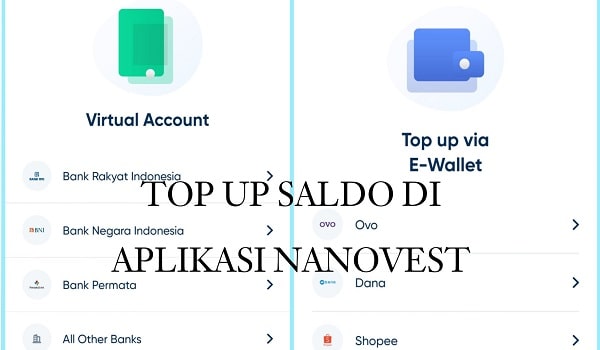 Cara Top-up Saldo di Aplikasi Nanovest 