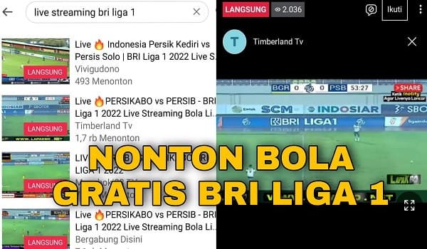Cara Nonton BrI Liga 1 2023 Gratis Lewat Facebook