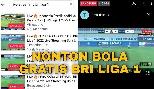 8 Cara Nonton Gratis Bri Liga 1 2023 di Hp Android 100% Work!!