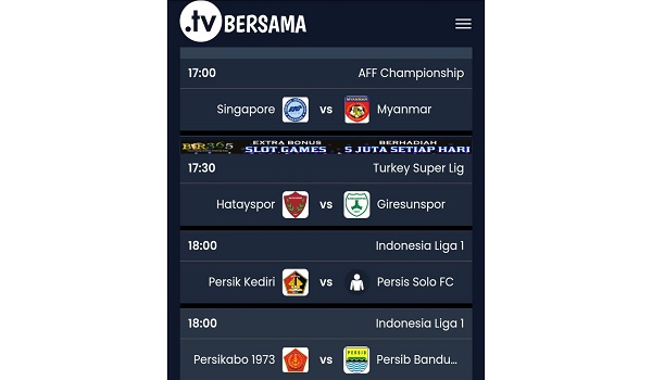 Cara Nonton Gratis BRI liga 1 2023 di Hp Android Menggunakan Apk TV Bersama